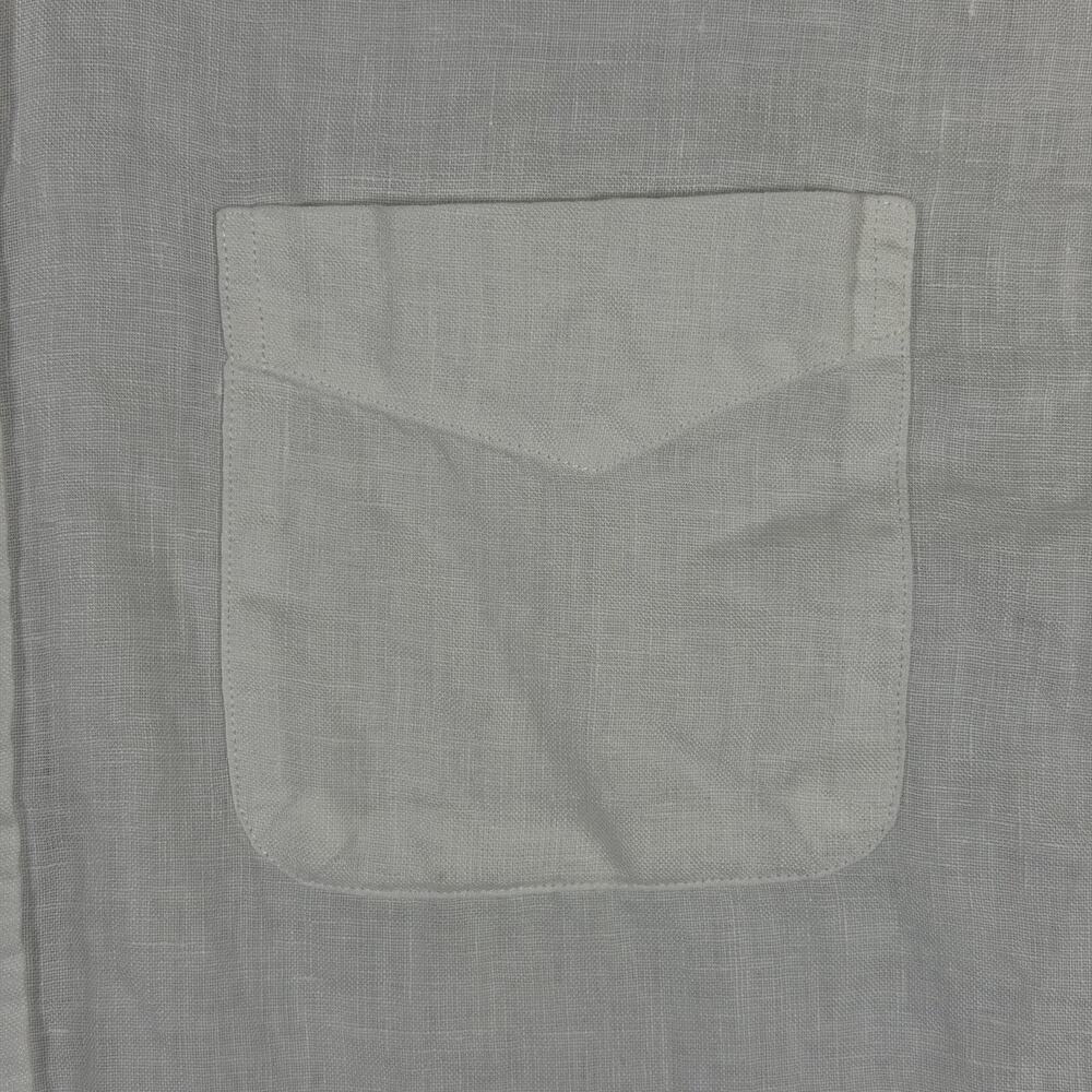 Brooks Brothers Baird McNutt 100% Linen Button Down Shirt Mens XL White Madison - Picture 8 of 13